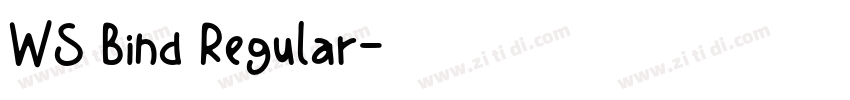 WS Bind Regular字体转换
